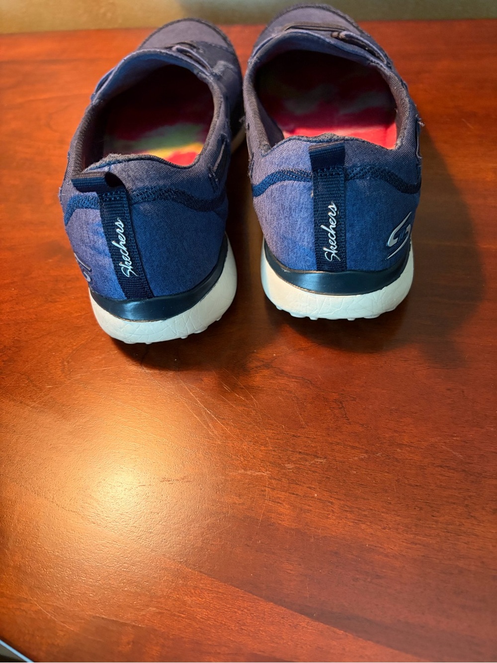 Skechers Navy Blue Microburst Topnotch shoes - Picture 4 of 7